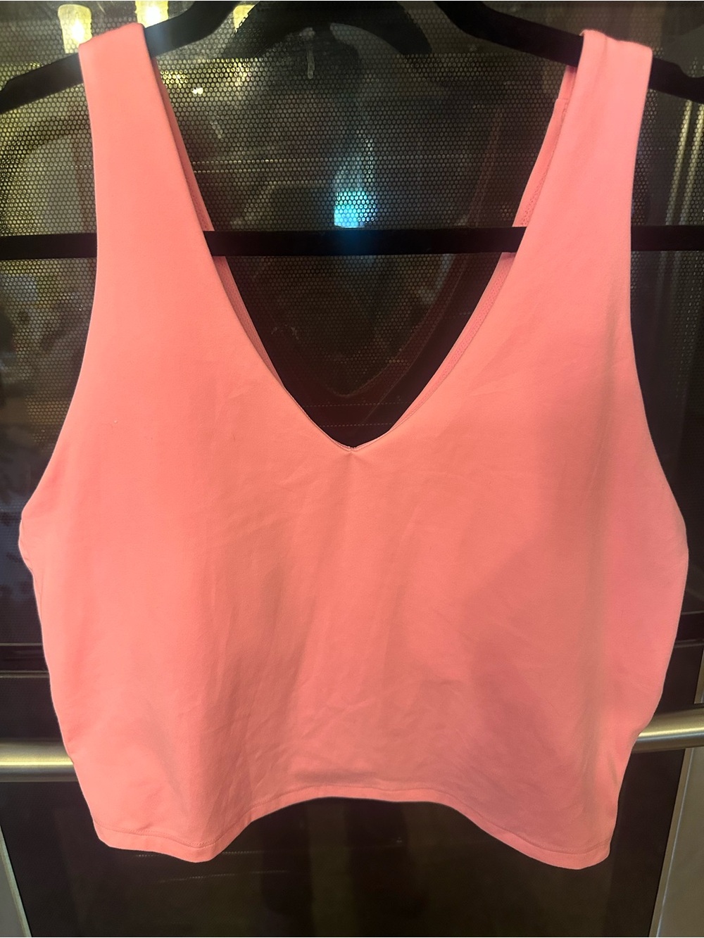 all in motion Pink V-Neck Cropped Tank Top
